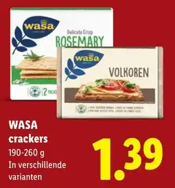 Lidl Wasa crackers aanbieding
