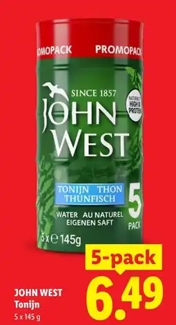 Lidl John West Tonijn aanbieding