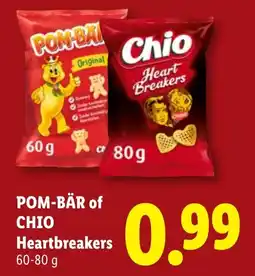 Lidl Pom-bär of Chio Heartbreakers aanbieding
