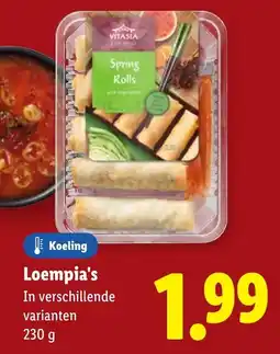 Lidl Loempia's aanbieding