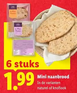 Lidl Mini naanbrood aanbieding
