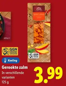 Lidl Gerookte zalm aanbieding