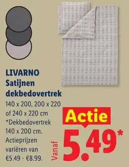 Lidl Livarno Satijnen dekbedovertrek aanbieding