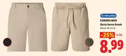 Lidl Esmara Men Korte heren broek aanbieding