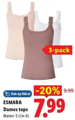Lidl Esmara Dames tops aanbieding