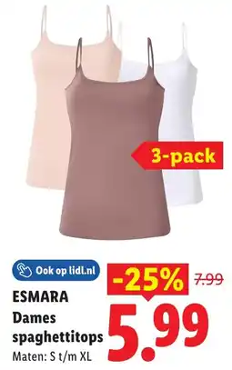Lidl Esmara Dames spaghettitops aanbieding