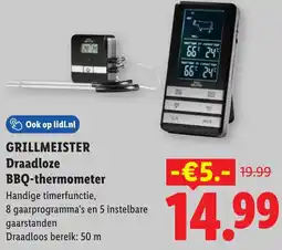 Lidl Grillmeister Draadloze BBQ-thermometer aanbieding