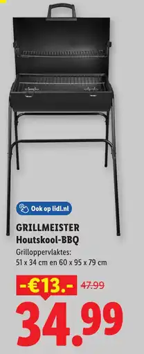 Lidl Grillmeister Houtskool-BBQ aanbieding