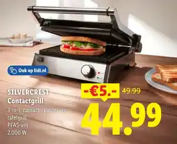 Lidl Silvercrest Contactgrill aanbieding