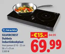 Lidl Silvercrest Dubbele inductiekookplaat aanbieding