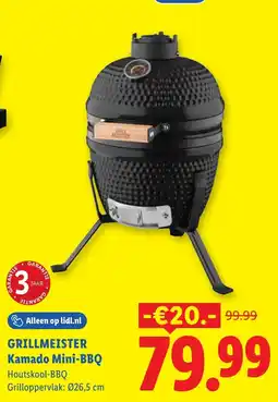 Lidl Grillmeister Kamado Mini-BBQ aanbieding