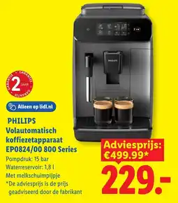 Lidl Philips Volautomatisch koffiezetapparaat EP0824/00 800 Series aanbieding