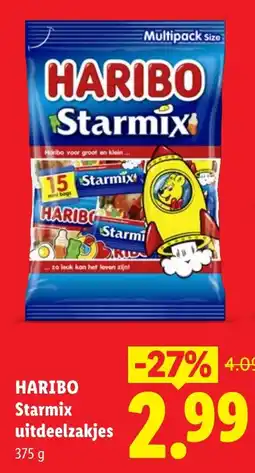 Lidl Haribo Starmix uitdeelzakjes aanbieding