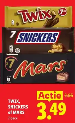 Lidl Twix, Snickers of Mars aanbieding