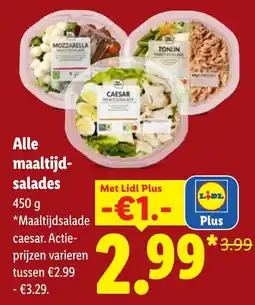 Lidl Alle maaltijdsalades aanbieding