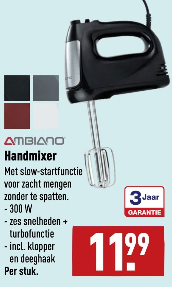 Ambiano Handmixer aanbieding bij ALDI