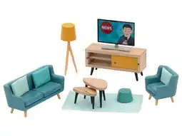 Lidl lupilu Poppenhuis meubelset of poppen (Woonkamer) aanbieding