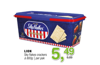 Amazing Oriëntal LION Sky flakes crackers aanbieding