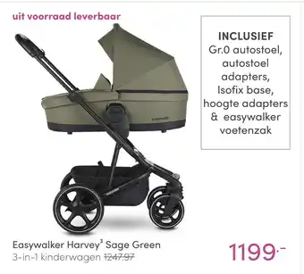 Baby & Tiener Easywalker Harvey Sage Green aanbieding