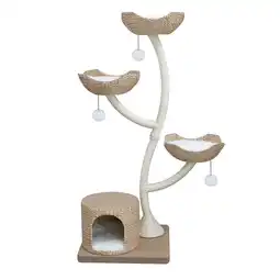 Pets Place Adori Krabpaal Bella - Krabpalen - 60x56x162 cm Natural Wit aanbieding
