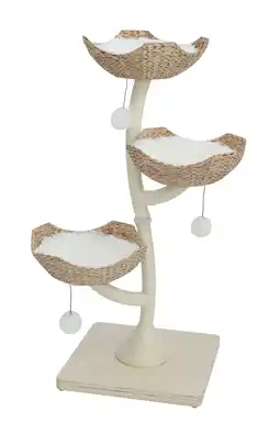 Pets Place Adori Krabpaal Bento - Krabpalen - 56x56x131 cm Natural Wit aanbieding