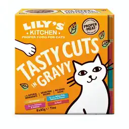 Pets Place Lily's Kitchen Cat Tasty Cuts In Gravy - Kattenvoer - 4-Mix 8x85 g aanbieding