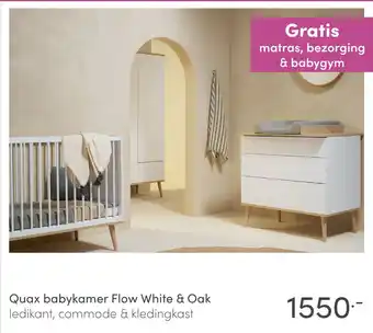 Baby & Tiener Quax babykamer Flow White & Oak aanbieding