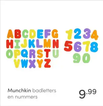 Baby & Tiener Munchkin badletters en nummers aanbieding