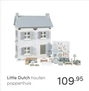 Baby & Tiener Little Dutch houten poppenhuis aanbieding
