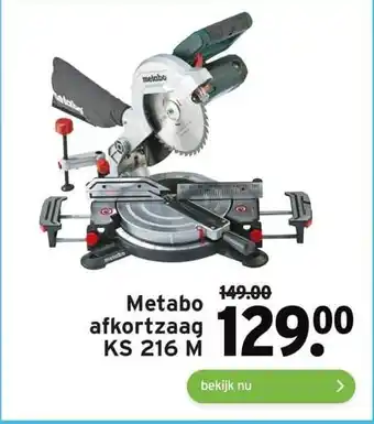 GAMMA Metabo afkortzaag KS 216 M aanbieding