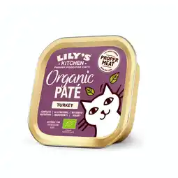 Pets Place Lily's Kitchen Cat Organic Paté - Kattenvoer - Kalkoen 85 g aanbieding