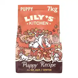 Pets Place Lily's Kitchen Puppy Recipe - Hondenvoer - Kip Zalm Erwt 7 kg Puppy aanbieding