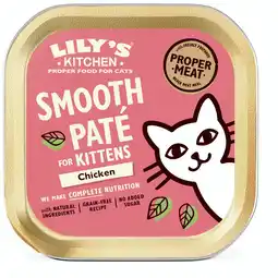 Pets Place Lily's Kitchen Kitten Smooth Paté - Kattenvoer - Kip 85 g aanbieding