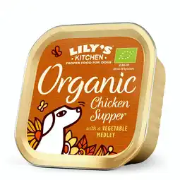 Pets Place Lily's Kitchen Dog Organic Supper - Hondenvoer - Kip Groente 150 g Adult aanbieding