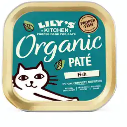Pets Place Lily's Kitchen Cat Organic Paté - Kattenvoer - Vis 85 g aanbieding