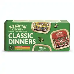 Pets Place Lily's Kitchen Dog Classic Dinners - Hondenvoer - Rund Kip Lam 6x150 g Adult aanbieding