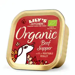 Pets Place Lily's Kitchen Dog Organic Supper - Hondenvoer - Rund Groente 150 g Adult aanbieding