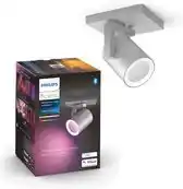 Bol.com Philips Hue Argenta Opbouwspot - White and Color Ambiance - GU10 - 5,7W - Aluminium - Bluetooth aanbieding