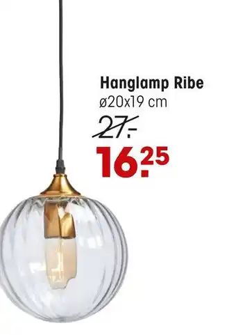 Kwantum Hanglamp Ribe aanbieding