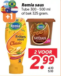 Dekamarkt Remia saus aanbieding
