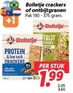 Dekamarkt Bolletje crackers of ontbijtgranen aanbieding