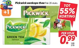 Dekamarkt Pickwick eenkops thee aanbieding