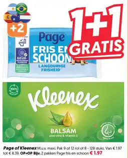 Dekamarkt Page of Kleenex aanbieding