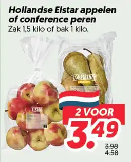 Dekamarkt Hollandse Elstar appelen of conference peren aanbieding