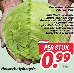 Dekamarkt Hollandse ijsbergsla aanbieding