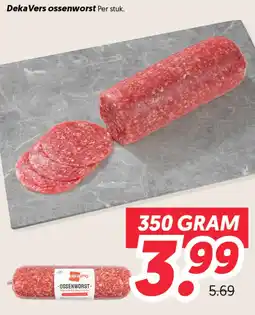 Dekamarkt Deka Vers ossenworst aanbieding
