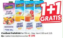 Dekamarkt Coolbest fruitdrink aanbieding