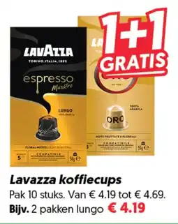 Dekamarkt Lavazza koffiecups aanbieding