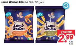 Dekamarkt Lamb Weston fries aanbieding