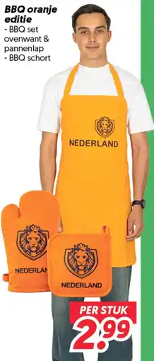 Dekamarkt BBQ oranje editie aanbieding